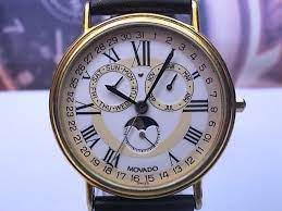 Movado Triple Pointer Date Moonphase Quartz Men S Watch Roman Watches For Men Quartz Moon Phases