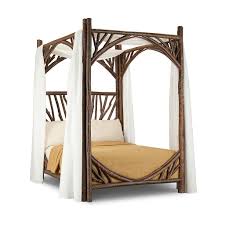 Platform beds, bunk beds, and four poster beds. Canopy Bed Full 4278 Shown In Natural Finish On Bark Rustic Canopy Beds Rustic Living Room Rustic House