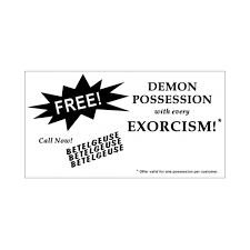 Cash is also accepted if these cards are picked up. Image Result For Beetlejuice Business Card Beetlejuice Cards Demon Possession