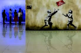Aug 07, 2014 · banksy is the subject of a 2010 documentary, exit through the gift shop, which examines the relationship between commercial and street art. Look The World Of Banksy At The Mall Of The Emirates News Photos Gulf News