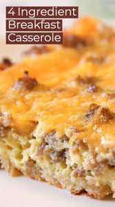 Cheesy Sausage Breakfast Casserole Easy Egg Bake Recipe Recipe Breakfast Recipes Easy Easy Breakfast Casserole Recipes Breakfast