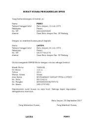 Agung prayogo tempat/tanggal lahir : Download Contoh Surat Kuasa Pengambilan Bpkb