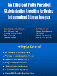 Skeletonization Presentation Pattern Recognition Algorithms
