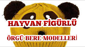 Hayvan Figurlu Orgu Bere Ve Sapka Modelleri Youtube Bere Orgu Hayvan