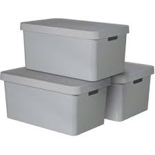 opbergdoos grijs 50 x 40 x 22 cm online kopen beslist nl lage prijs