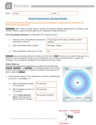 Before the nuclear age, uranium was thought to be the end of the periodic table, but in the last 70 years, scientists have left nature behind and created 26 new elements. 01a Element Builder Gizmo Name Amaan Date Student Exploration Element Builder Directions Studocu