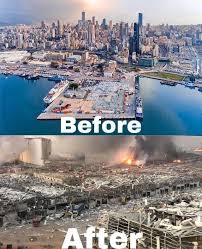Photographs taken from a drone show the destroyed port area in beirut, lebanon, six months after a huge explosion which killed at. Beirut Before And After Explosion Beirut Beirut Explosion Pretty Wallpapers Backgrounds