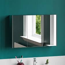 You are bound to find the size works for you. Bathroom Cabinet Triple Door Wall Mount Mirror Storage Cupboard Stainless Steel Ebay