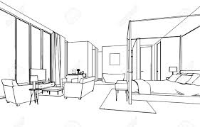Skizze Zeichnung Perspektive Eines Inter Raum Umreissen Architektur Zeichnungen Konzeptzeichnungen Architektur Architekturzeichnung