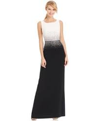 Calvin Klein Studded Colorblocked Evening Dress Dresses Women Macy S Dresses Black Evening Dresses Prom Dresses Long