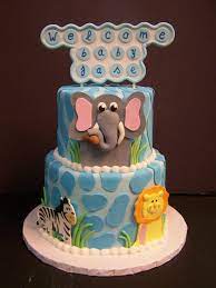 Animal Friends Baby Shower Cake Le Bakery Sensual