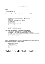 No matter how simple the math problem is, just seeing numbers and equations could send many people running for the hills. Mental Health Quick Quiz Appreciate Activities Of Daily Living And Life To Promote Maintain Studocu