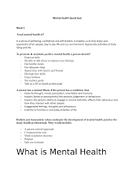 Experts say playing trivia games can provide a dopamine rush much like gambling, without the negative effects. Mental Health Quick Quiz Appreciate Activities Of Daily Living And Life To Promote Maintain Studocu