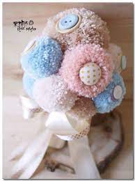 黑法師 毛線球捧花for fumi 黑法師紙花婚禮佈置 痞客邦 yarn ball pom pom yarn