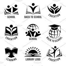 1000's of education logo ideas to choose 1000's of education logo design ideas to choose from. Set Of Black And White School Logos Education Logo Design Logo Design Creative Black And White Logos