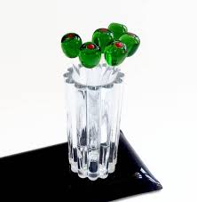 Vintage Glass Olive Picks Martini Stirs Sticks By Vintagemodernhip On Etsy Glass Glass Art Glassware Everyday