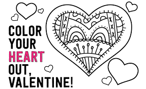 Get crafts, coloring pages, lessons, and more! Color Your Heart Out Valentine S Day Printable Coloring Page Craft Project Ideas