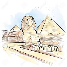 With our egypt tour packages, every traveler will experience a simple and efficient manner of booking mesmerizing nile river cruises, the best tours in egypt & travel packages, and highly affordable vacations to egypt accompanied with the finest service, comfort, and sense of safety through all the incredible destinations of egypt such as the land of wonders cairo, the mythical golden lands of. Zeichnen Farbe Pyramiden Und Sphinx In Gizeh Agypten Vektor Illustration Lizenzfrei Nutzbare Vektorgrafiken Clip Arts Illustrationen Image 79737482