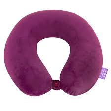 Get Now U Shape Memory Foam Travel Neck Pillow Eggplant At Viaggi Travel World