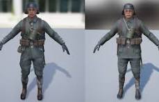 The WW1 German uniform is incorrect for the time period the ...