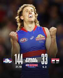 AFL - Aaron Naughton outscored the Saints and the Dogs are... | Facebook