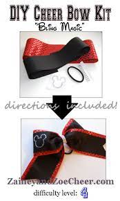 Diy Cheer Bow Kit With Rhinestones Cheer Bows Diy Cheer Bows Diy Hair Bows