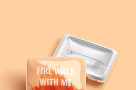 Rectangular Button Badge Mockup Button Badge Badge Branding Mockups