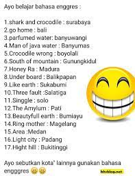 Check spelling or type a new query. Daftar Nama Kota Atau Daerah Di Indonesia Dalam Bahasa Inggris Hehehe Khsblog D