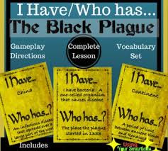 The Black Plague I Have Who Has Loop Game Middle Ages Lessons Reading Passages Middle School Literature