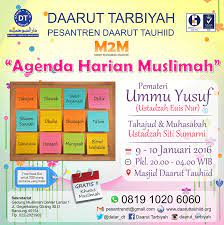 Check spelling or type a new query. Daarut Tarbiyah Dt Pa Twitter Hadirilah Kajian M2m Bln Ini Bersama Ummu Yusufdgn Tema Agenda Harian Muslimah Https T Co Jowiwk0v2z