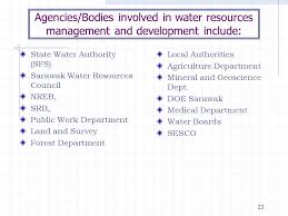 Formulating policies and guidelines with respect to town planning matters in sarawak. 1 Institutional And Legal Aspects Of Water Resources Management In Sarawak By Peter Sawal Justine Jok Jau Natural Resources And Environment Board Ppt Download