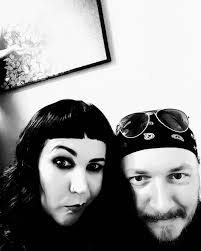 Hanging out at Candice Bejarano-Ghai's studio in between photo shoots.  Makeup: Bethany Renfro #blackneedlenoise #photoshoot