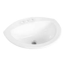 The coating provides your new bathroom sink with chip resistance and colorfastness. Project Source Ladelle Semi Oval Drop In Lavatory Vitreous China Rona