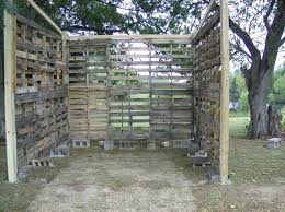 You need pressure treated posts for this posts, as they will be set into the ground. How To Build A Diy Pallet Shed The Owner Builder Network