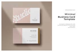Minimal Business Card Vol 6 Minimal Business Card Business Cards Creative Templates Business Card Template Design