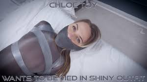 BoundHub - Chloe Toy - Tied Up in Shiny Outfit ( GagAttack.org )