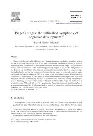 pdf piagets stages the unfinished symphony of cognitive