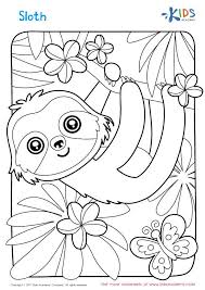 Sloth Coloring Page Coloring Pages For Boys Printable Coloring Pages Free Coloring Pages