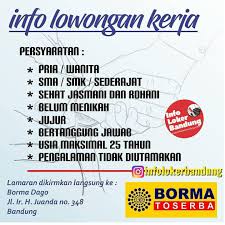 Museum geologi bandung destinasi wisata edukasi cocok buat anak anak dan keluarga lokasi mudah di akses di tengah kota harga tiket murah banyak fasilitas. Lowongan Kerja Borma Toserba Dago Bandung Oktober 2019 Info Loker Bandung 2021