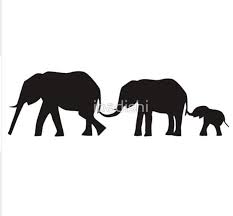Tattoo Idea Elephant Silhouette Elephant Family Drawing Elephant Stencil