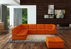Maybe you would like to learn more about one of these? Divani Casa 207 Modern Orange Bonded Leather Sectional Sofa