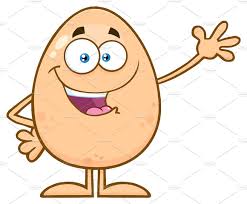 Happy Egg Cartoon Mascot Character Cartoon Drawing The Human Head Arts And Crafts For Kids