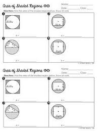 44 more problems a 10 by 24 rectangle is inscribed in a circle. Free Area Of Shaded Regions Of Circles Worksheet Secondary Math Classroom Special Education Math Math Classroom
