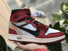 Off White X Air Jordan 1 Retro High Og 10x Chicago Aa3834 101 Air Jordans Off White Shoes Black And Red