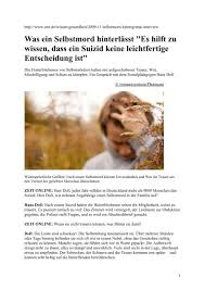 Lassen sie uns in kontakt bleiben. Was Ein Selbstmord Hinterlasst Hinterbliebene Nach Suizid In Berlin