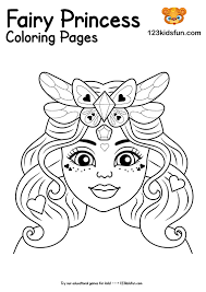 These super cute, free printable valentines day coloring pages are an easy valentines day activity for preschoolers. Free Printable Fairy Princess Coloring Pages For Girls 123 Kids Fun Apps