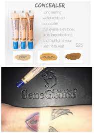Senegence Concealer In Light Medium And Dark Best Concealer Ever Cover Tattoos Cover Dark Circles Cover Best Concealer Senegence Concealer Colors