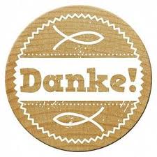 Sie helfen ihnen bei der spekulation einer lektion. Woodies Kleiner Runder Holzstempel Danke Mit Zwei Christlichen Fischen