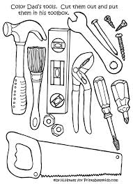 Free Print And Color Tools For Father S Day Gift Or Card Father S Day Printable Father S Day Activities Fathers Day Crafts