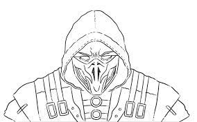 Maybe you would like to learn more about one of these? Awesome Scorpion Mortal Kombat Coloring Page Free Printable Coloring Pages For Kids